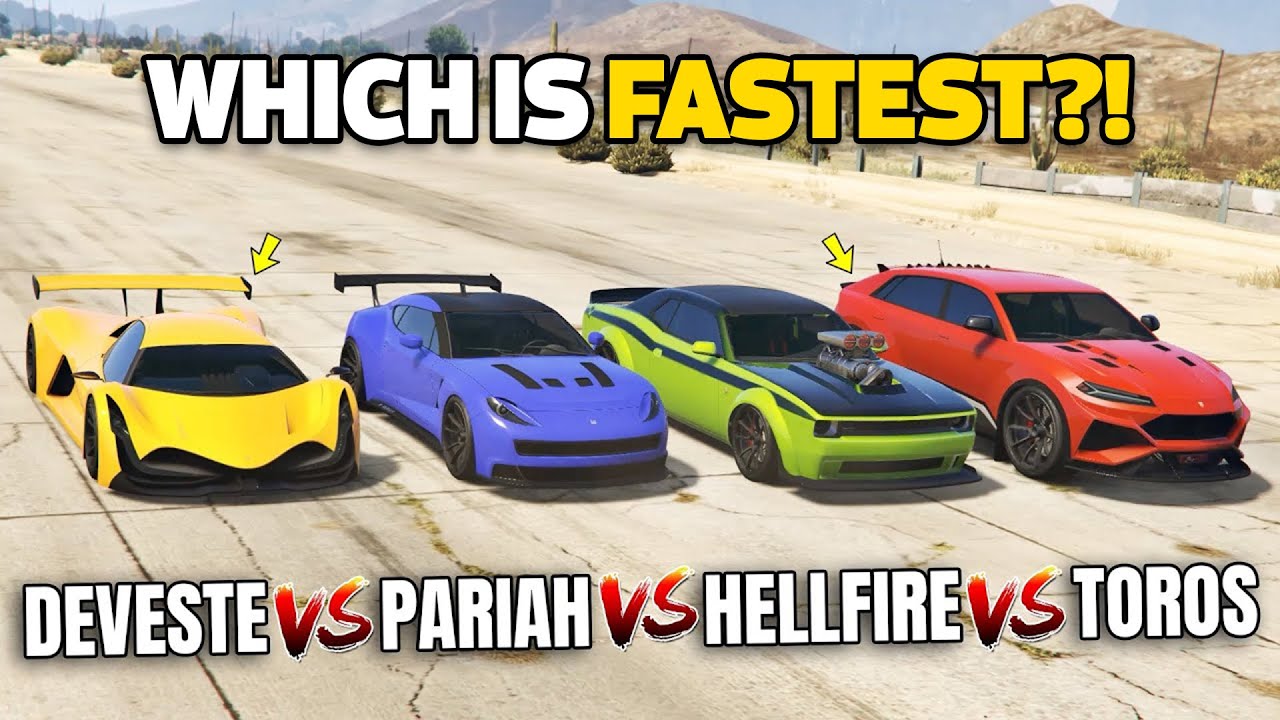 Gta 5 Online Deveste Eight Vs Pariah Vs Toros Vs Gauntlet Hellfire Whi Gta 5 Online Gta 5 Gta