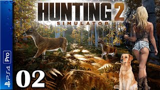 Let's Play Hunting Simulator 2 | PS4 Pro Console Gameplay Ep. 2 | Deer Hunt Roosevelt Forest (P+J) screenshot 2