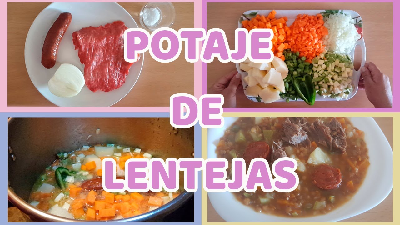 ⬜??POTAJE DE LENTEJAS en hoya( al estilo CANARIO) EN 12 MINUTOS LISTO  ⬜?? - YouTube