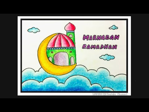 Mewarnai gambar marhaban ya ramadhan