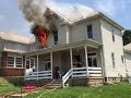 Newark Ohio Fire Department 252 Woods Ave Working House Fire Incident Command with audio