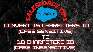 Change 15 Characters Id to 18 Characters Id - Salesforce How-To Guide