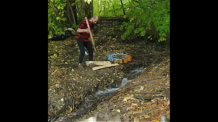 how to make simple invention | Hydroelectric generator in the woods  #creativeinventor #genuineDIY
