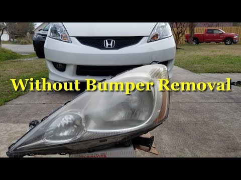 Honda Fit Headlamp Replacement (Quick)