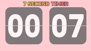 7 Second Timer ⏰ | Bold Countdown + Confetti Blast!
