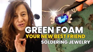 GREEN FOAM. You will not regret watching this. Tips and Tricks for Soldering Jewelry Soldering Iron.