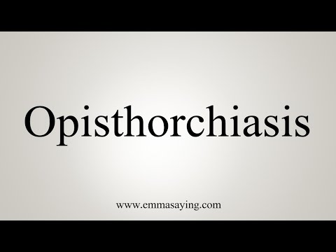 Video: Opisthorchiasis - Opisthorchiasis Pasekmės