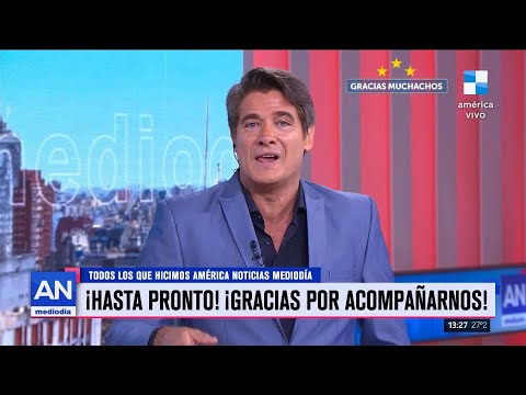 🎙️ Guillermo Andino y María Belén Ludueña se despidieron de #AméricaNoticias Mediodía 🙌