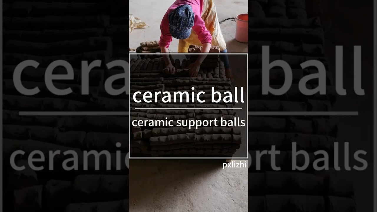 Why must ceramic support balls be used in the reactor? 