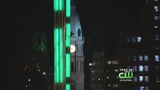 Broad Street Glowing Green To Honor Eagles