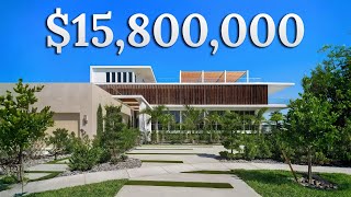 INSIDE a $15,800,000 Mansion in MIAMI! 163ft Waterfrontage | Putting Green | 70ft Glass Pool