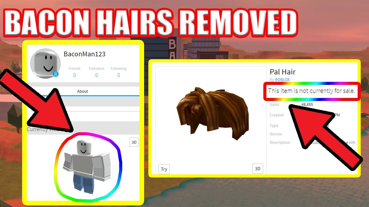 Roblox Removed Bacon Hair Roblox Jailbreak - ultimate rainbow bacon hair shirt roblox