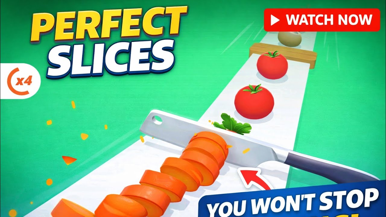 Perfect Slices LIVE 🔪 | Relaxing Satisfying Gameplay | #short #shorts # ...