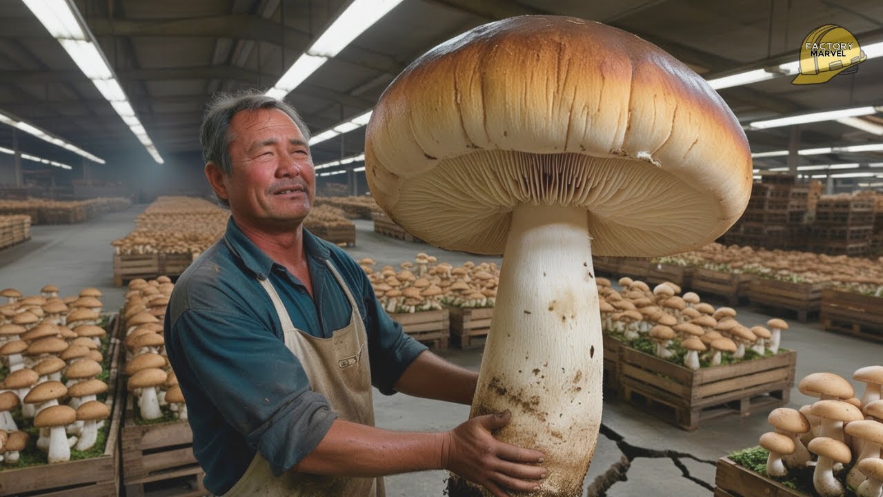Mushroom Mega Factory: Processing Millions of Mushrooms
