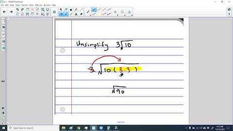 6.2 Unsimplify Radicals