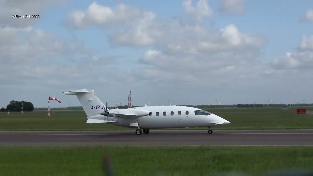 Piaggio P-180 Avanti II D-IPIA Lelystad Airport 23 Mei 2023