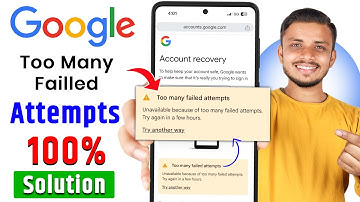 too many failed attempts gmail | unavailable because of too many failed attempts | Solution