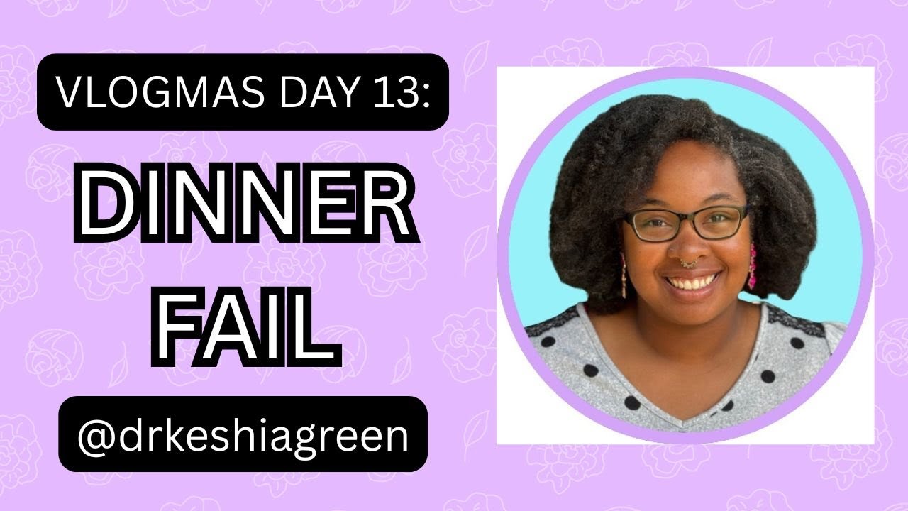 VLOGMAS Day 13 - Dinner Fail - YouTube