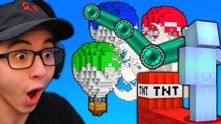 The HIGHEST Ender Pearl TNT Cannon in Minecraft Bedwars...