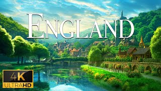FLYING OVER ENGLAND (4K Video UHD) - Calming Piano Music With Beautiful Nature Video For Relaxation