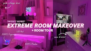 EXTREME ROOM TRANSFORMATION + ROOM TOUR | DECORATE MY ROOM WITH ME #decoratewithme #roomtour