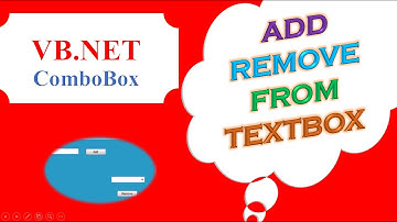 VB.NET ComboBox Ep.03 - Add,Remove Dynamically From TextBox