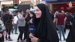السيدة السويدية المستبصرة في كربلاء المقدسة تعلن اسلامها