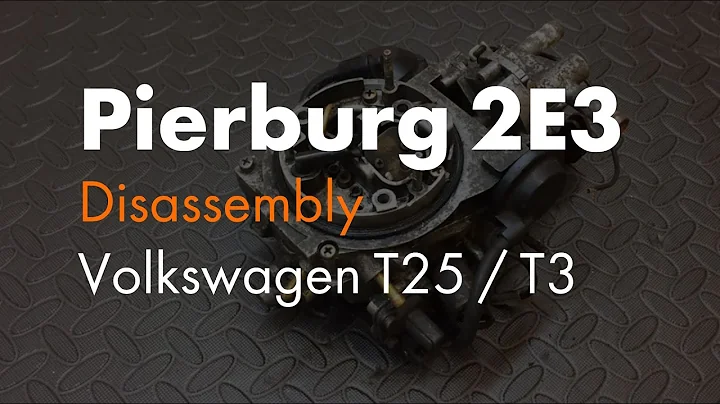Stripping a Pierburg 2E3 Carb for Rebuild VW T25 /...