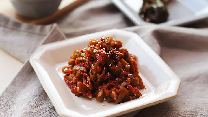 1분 만에 만드는 입맛 당기는 밥반찬! 삭힌고추무침 만들기