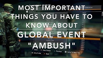 The Division 1.8 - GE "Ambush" all you have to know (Modifiers, Builds, GE-Credits, Commendations)