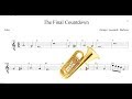 Partitura - The Final Countdown (Tuba)