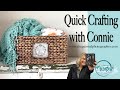 Quick Crafting with Connie / DIY and IOD / Vintage Leather Crock Tag / Cottage core Style