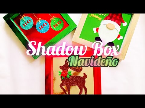 COMO HACER un CUADRO EN 3D o Shadow Box Decoracion para Navidad