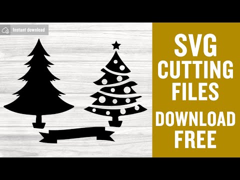 Christmas Tree Svg File Free Cutting Files for Cricut Silhouette Instant Download