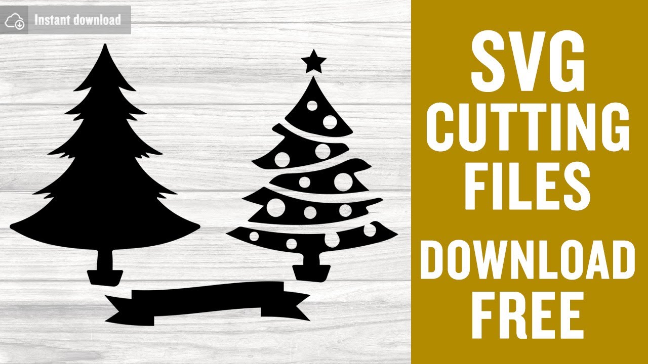 Download Christmas Tree Svg File Free Cutting Files For Cricut Silhouette Instant Download Youtube SVG, PNG, EPS, DXF File