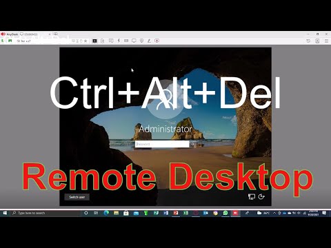 How to press ctrl+alt+del in anydesk | how to press control alt delete on remote desktop