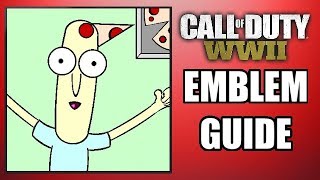 COD: WW2 - MR. POOPYBUTTHOLE! - Long Emblem Guide (Rick & Morty!)