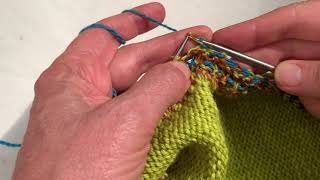 Knitting Tips: Two Color Bind Off