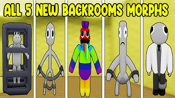 UPDATE - How To Find  ALL 5 NEW BACKROOMS MORPHS in Find The Backrooms Morphs