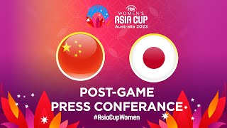 China v Japan - Press Conference | FIBA Women's Asia Cup 2023