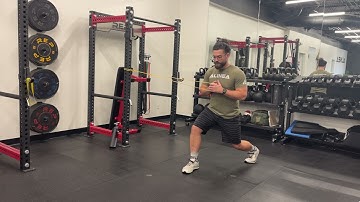 Split Squat Pallof Press Rotation