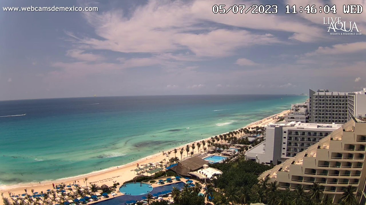 Cancún, Quintana Roo En Vivo | Vista Panorámica hacia el Sur de Cancún