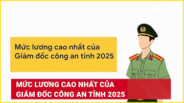 Mức lương cao nhất của Giám đốc công an tỉnh 2025 | Báo Lao Động