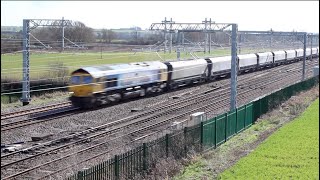 GBRf MSC Class 66709 Sorrento and Class 360 EMU's Driver Test Training Harrowden Junction MML