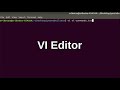 linux beginner tutorials 6 vi editor 2(with search and replace)