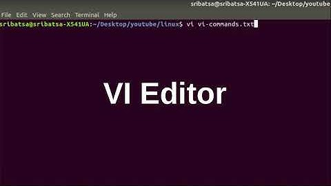 linux beginner tutorials 6 vi editor 2(with search and replace)