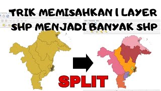 CARA SPLIT/MEMISAHKAN SHP DI QGIS screenshot 3