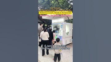 Automatic ice cream robot #Chinese technology #robot #ice cream