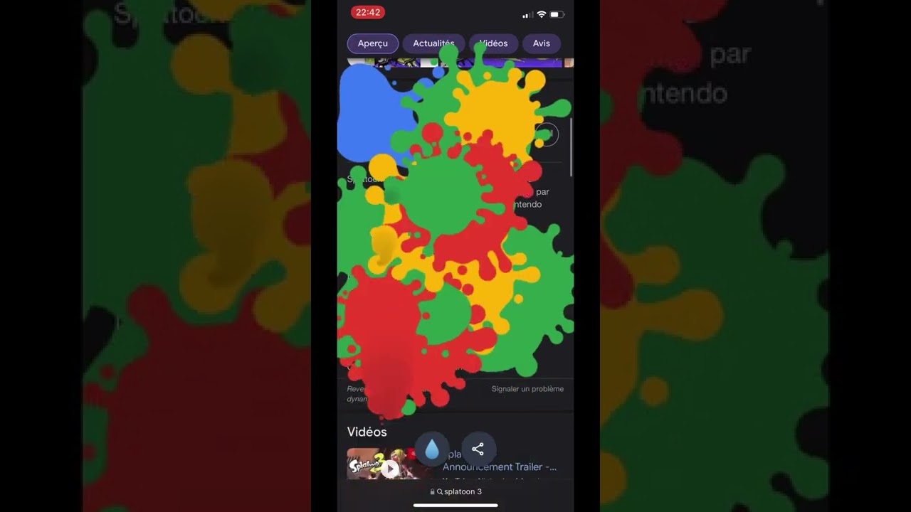 Google Splatoon 3 Easter egg