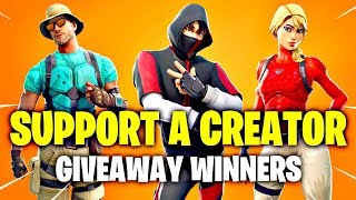 SUPPORT A CREATOR Giveaway Winners! 20 Winners! (Support-A-Creator Giveaway)